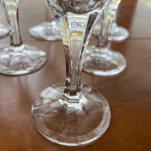 BOHEMIA CRYSTAL SHEFFIELD WINE GLASSES Set Of 6 Czech - Picture 4 of 5
